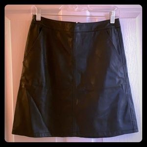 NWT! LOFT leather (faux) skirt